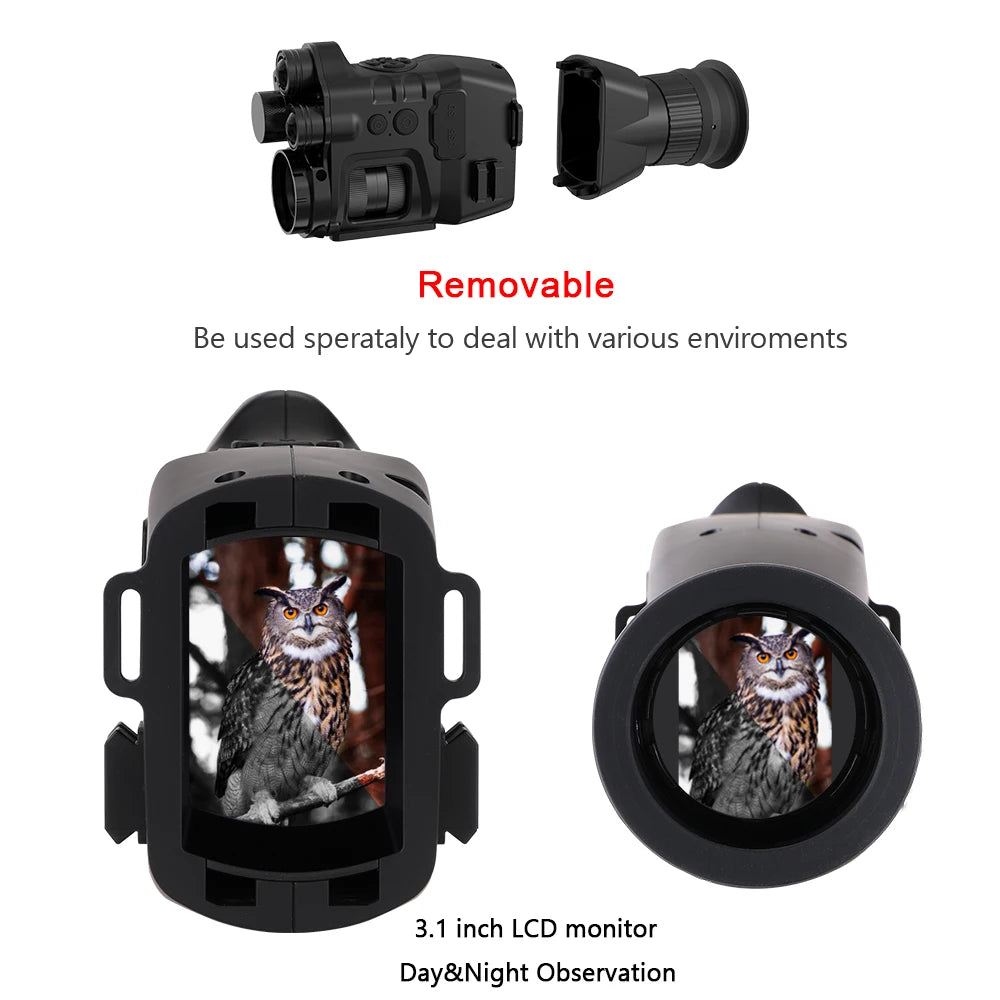 Henbaker CY789 Night Vision Scope 1920p HD Night Vision Riflescope Monocular 940nm Infrared Hunting Night Vision Sight Cameras