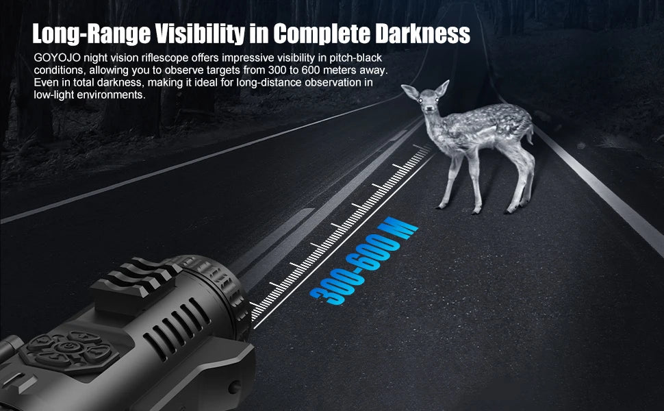 Digital Night Vision Scope, HD Day & Night 5-20X Hunting Night Vision Scope 2560x1920 Resolution Night Vision Scopes for Hunting