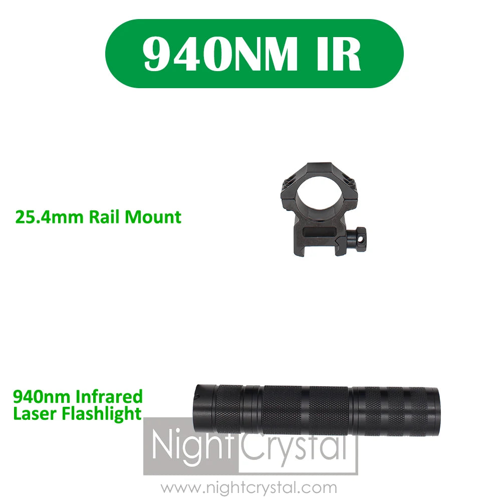 940nm & 850nm IR Flashlight Infrared Light Torch Illuminator Lantern for Night Vision Scope Coyote Hog Predator Hunting