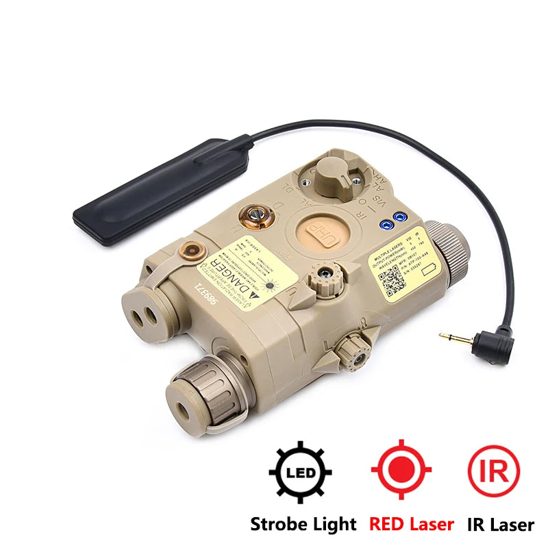 US Warehouse Delivery WADSN Tactical PEQ15 PEQ 15 Red Dot Green IR Laser Indicator Pointer NGAL DBAL M300M600 Airsoft Flashlight