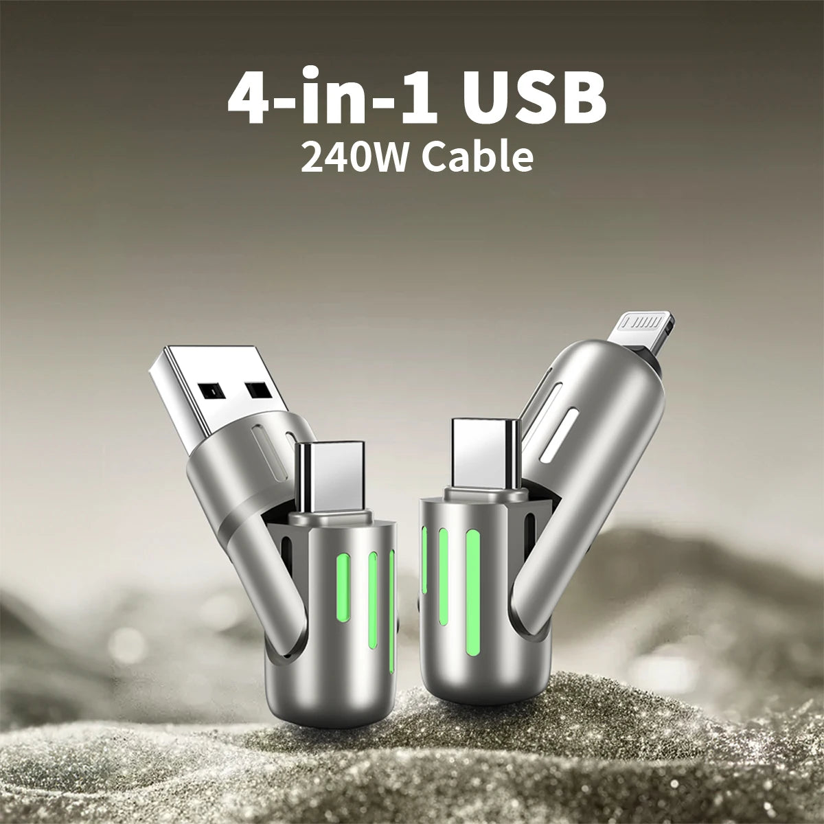USB C to USB C Cable Professional USB AM Type C to Type C Cable Round Shell Liquid Silicone Cable with Colorful Breathing Lights