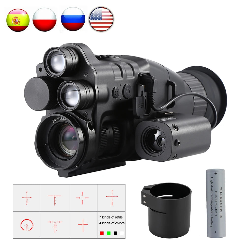 Henbaker CY789 Night Vision Scope 1920p HD Night Vision Riflescope Monocular 940nm Infrared Hunting Night Vision Sight Cameras