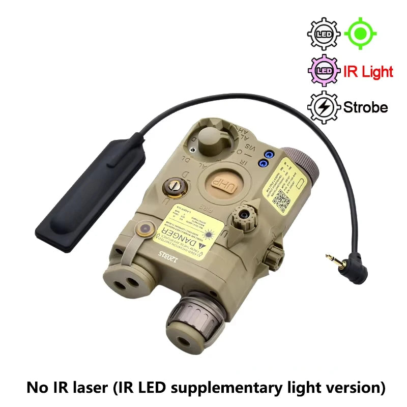 US Warehouse Delivery WADSN Tactical PEQ15 PEQ 15 Red Dot Green IR Laser Indicator Pointer NGAL DBAL M300M600 Airsoft Flashlight