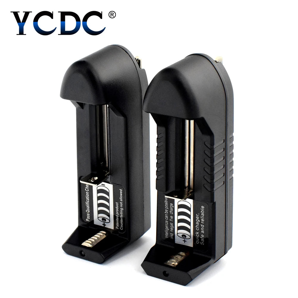 US Portable Single Slot DC3.6V/3.7V Wall Charger For 18650 26650 16340 Lithium 18350 Battery Automatic Charger
