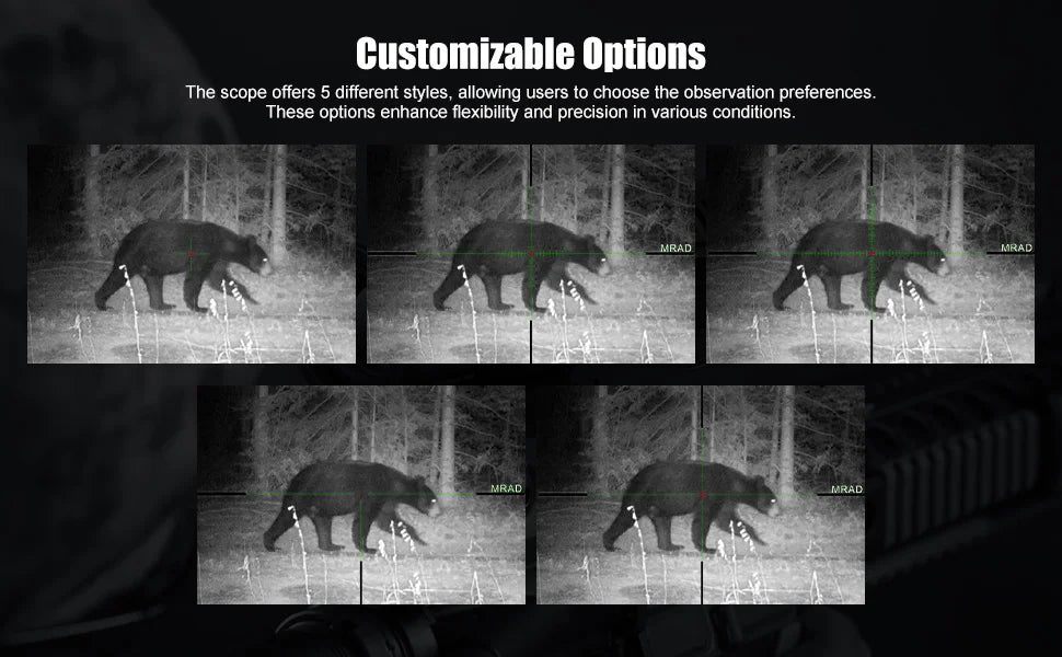 Digital Night Vision Scope, HD Day & Night 5-20X Hunting Night Vision Scope 2560x1920 Resolution Night Vision Scopes for Hunting